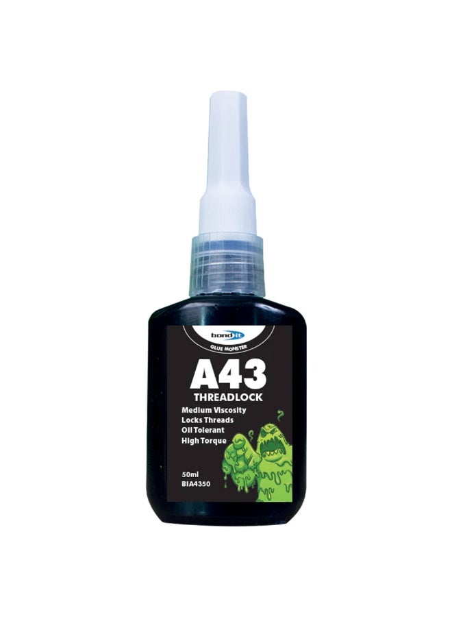 Bond It Bond-It A43 Threadlock Blue Medium Strength Anaerobic Oil Tolerant Threadlocker - Seals Out Moisture & Prevents Corrosion (50ml) - Image 5